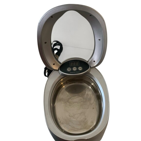 Brookstone Ultrasonic Cleaner Jewelry DVD Eyeglass Watches & More CD-7830A - Picture 4 of 6